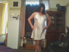 Trying on my new short nightie for hot nights :) xx