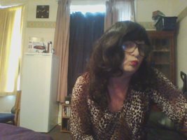 Trying on my new leopard print dress  :) xx