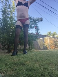 Playing outdoor! So fun and sexy turned on!