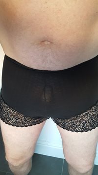 wife's sheer lacy french knickers