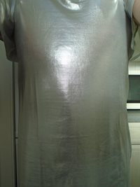 new outfit silver lycra dress