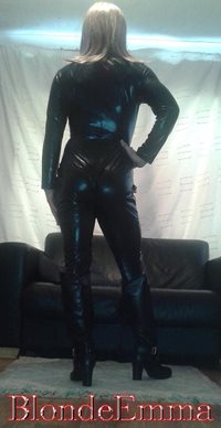catsuit and boots