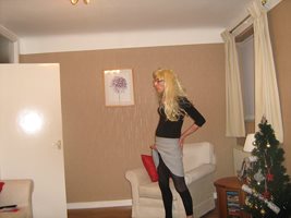 Debbie the slut with her rised skirt