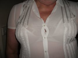 big tits in tight blouse