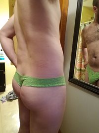 Bored trying on my fiancé underwear