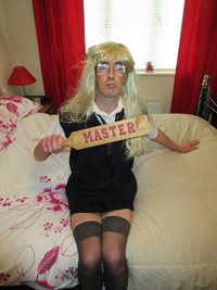 school girl slut waiting for her master to arrive