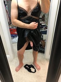 Of course dressing up makes my cock hard.