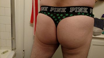 More St Panties Day, I meant St Paddies day spirit in this VS Pink thong