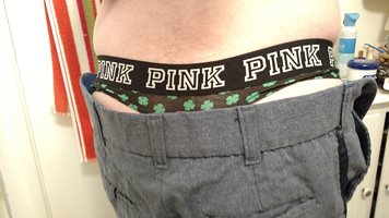 More St Panties Day, I meant St Paddies day spirit in this VS Pink thong