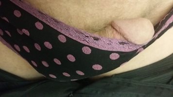 Panties on under work clothes.