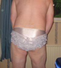Frilly knickers worn 12 April 2017,