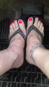 My new nail polish and anklet