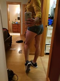 I actually went to the store for bread with these sexy shorts and cute top ...