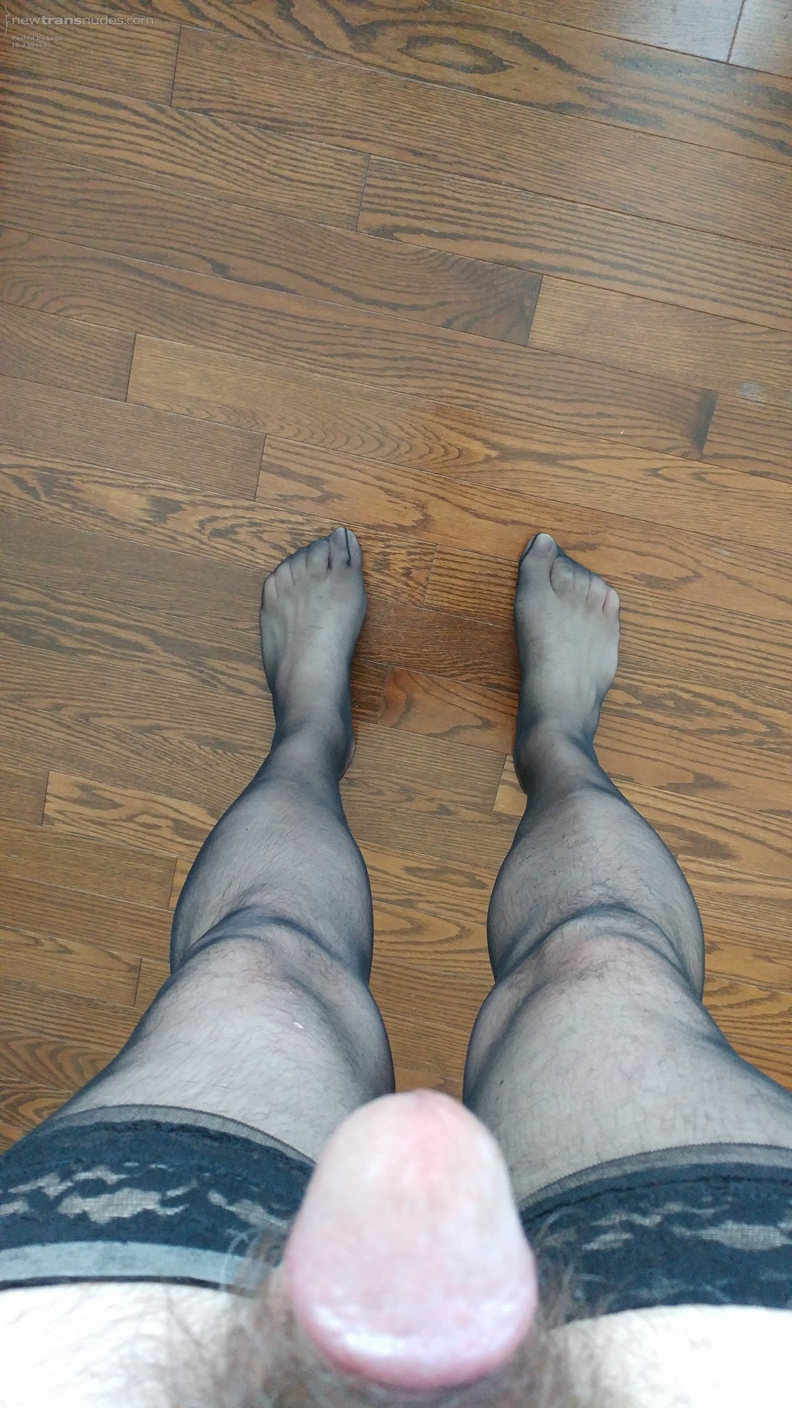 Soft black thigh highs feel so sexy