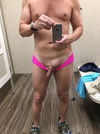 in the fitting room