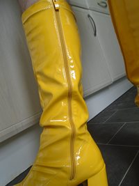mellow yellow pvc boots