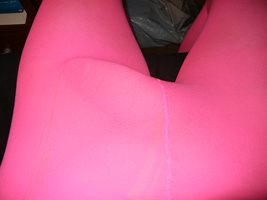 My hard cock for you in a pair of tight pink tights.
