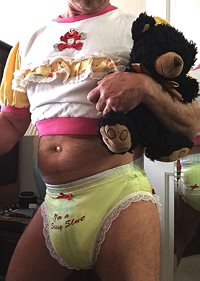 Forced in a diaper and pantied!