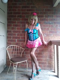 our heroine, daddy's sissy dollie