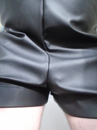 leather playsuit