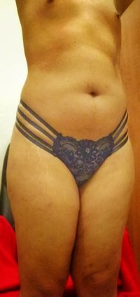 suck my nipples while undoing the lace.covering my clitty