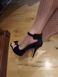 sexy fishnets and heels..
