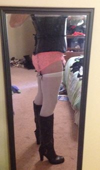 New corset and boots