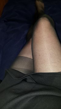 Sissy slut legs in pantyhose