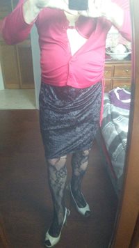 New skirt and nylons