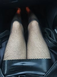Latex mini skirt