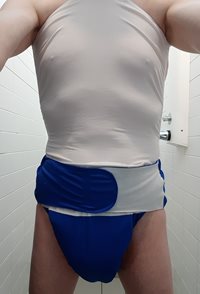 Wearing my new reusable nappy with very absorbent inserted pads