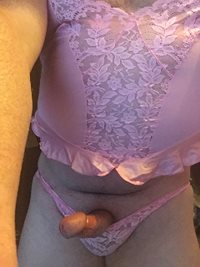 Pink panties and matching top