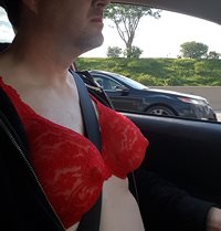 Love driving 401 with bra exposed!