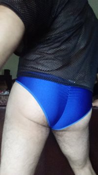 I want to feel a hard cock rubbing against my panties, up and down my meaty...