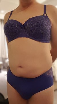 One of my favorite bra and panty sets, front.
