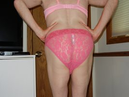 Wearing VS lacy panty and bombshell bra. Love how these feel.