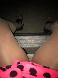 Legs in pantyhose with panties!!!!
