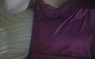 Nightgown for wife, of course I had to try in on, feels so soft n sexy