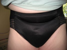 Black M&S control Knickers.