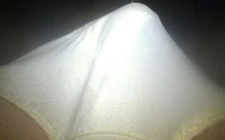 Old full brief panty tent, I'm hard as fuck