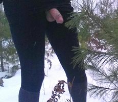 I love being outside and being turned on even in the cold do you think my c...