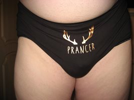 I have opened my Reindeer barn of Panties and the first one out is Prancer.