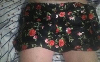 Floral sleep shorts, sexy n feminine