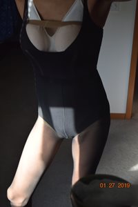 New body shaper.  Pantyhose, lycra, spandex and satin layers.