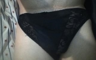 Black lace panty wife bought me