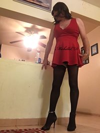 Sexy red dress. How does it look?