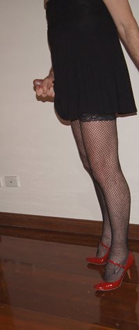 Nothing like a little black dress and heels to feel excited...xxxx