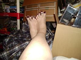 fresh shaved legs