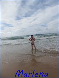 2 piece Aussie Mini Bikini at Surf Beach