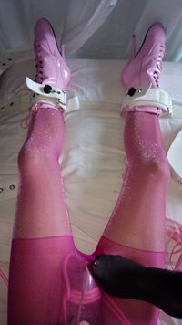 Permanent chastised nylon sissy doll. Co-Dom / mes wanted